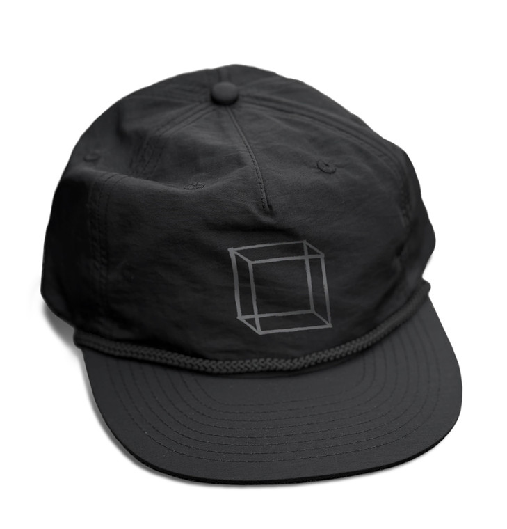 Glass House Nite Cap 5 Panel Rope Hat Black