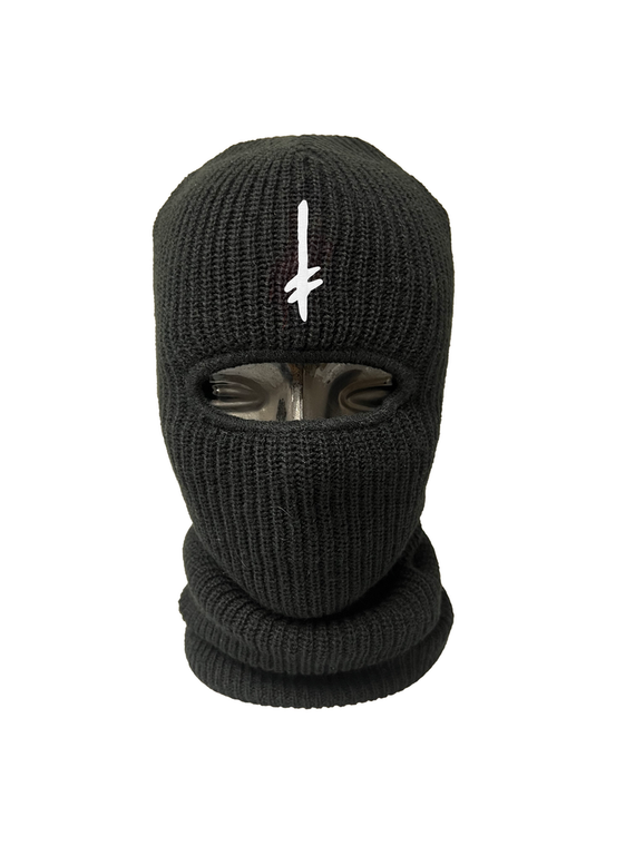 Deathwish Gang Logo Ski Mask Beanie Black