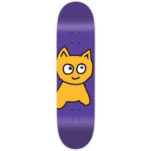 Meow Team Big Cat Purple Mini Deck 7.50 X 30.25 - Skateboard Deck