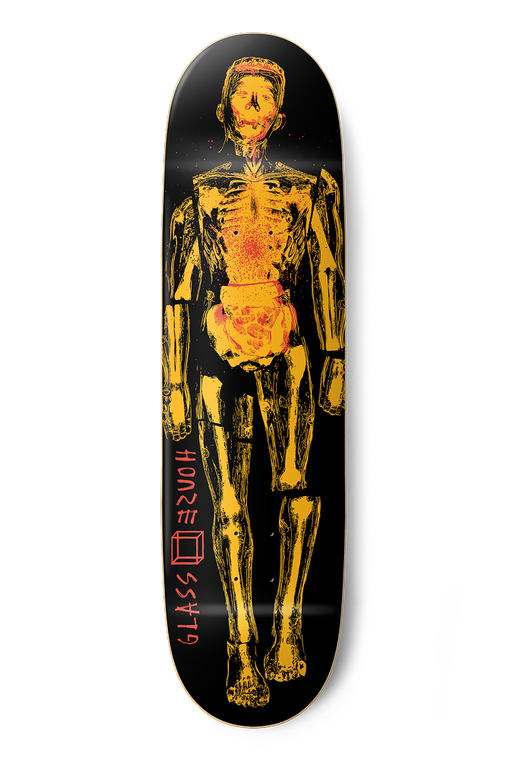 Glass House Team Glass Man Black/yellow 9.0 - Skateboard Deck