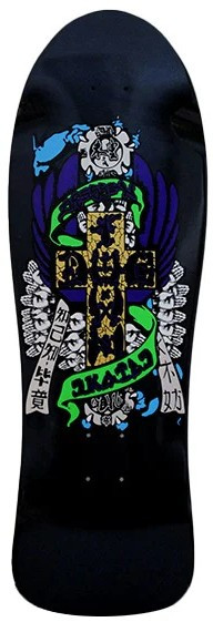 Dogtown Eric Dressen Hands Gloss Black/blue Pearl Re-issue Deck 10.05 X 30.65 - Skateboard Deck