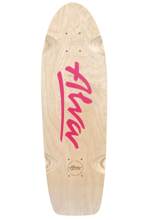 Alva Bela Magenta Shaped Wheel Wells Deck 8.5 X 27.0 - Skateboard Deck
