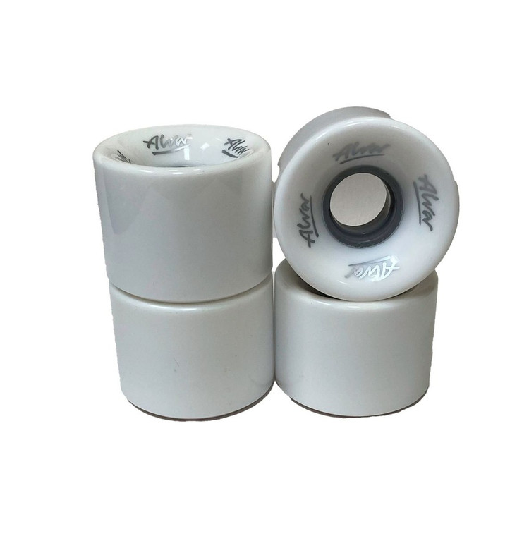 Alva Cruiser Solid White 60mm 78a Wheels - Skateboard Wheels (Set Of Four)