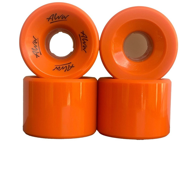 Alva Old School Flatback Burnt Orange 60mm 92a Wheels - Skateboard Wheels (Set Of Four)
