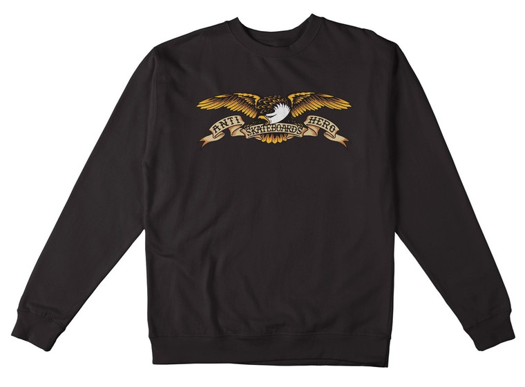 Anti-hero Eagle Asphalt Crew/swt M - Skate Hoodie Sweatshirt