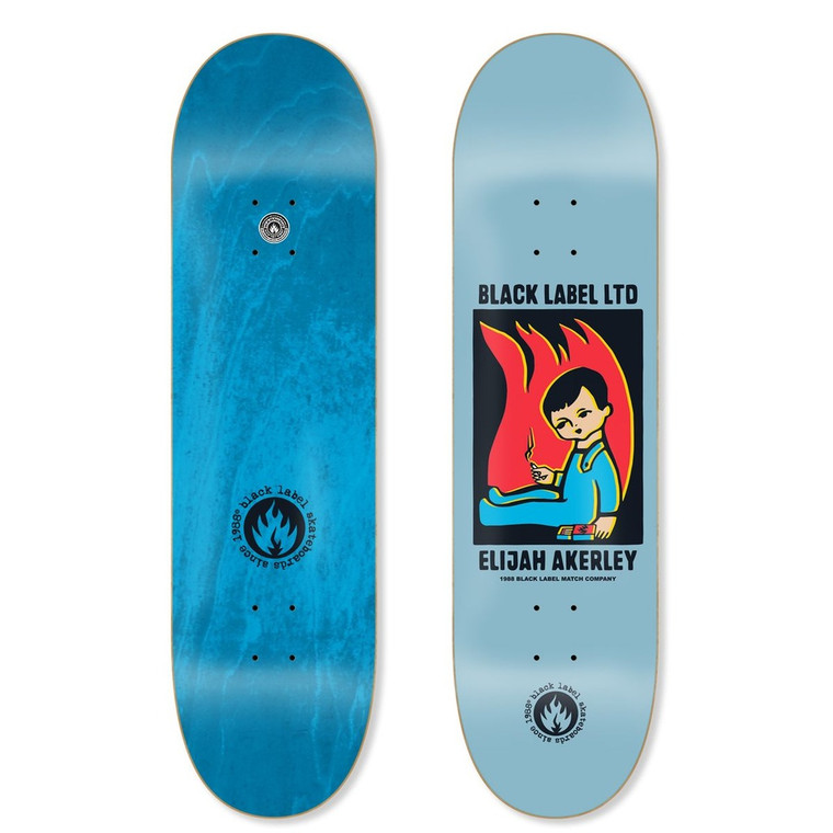 Black Label Elijah Akerley Firestarter Deck 8.75 - Skateboard Deck