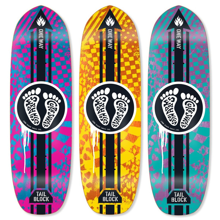 Black Label Jason Adams Curb Surfer Shaped Deck 9.75 - Skateboard Deck