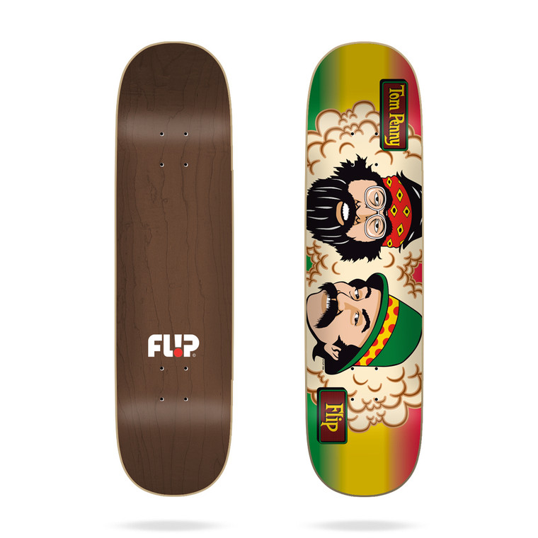 Flip Penny Tom's Friends Rasta Stripe Deck 8.125 - Skateboard Deck