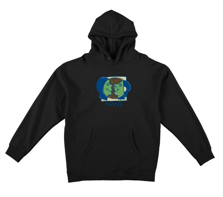 Krooked Moonsmiley Black Hd/swt L - Skate Hoodie Sweatshirt