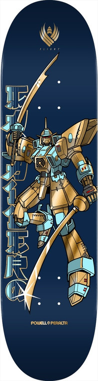 Powell Caballero Gundam Blue/gold Foil Flight Deck 8.5 - Skateboard Deck