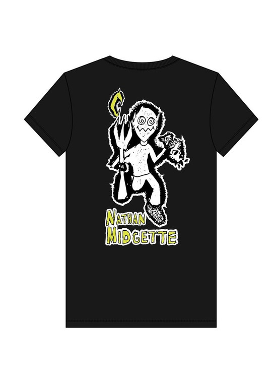 Skeleton Nathan Midgette Black Ss L - Skateboard Tshirt