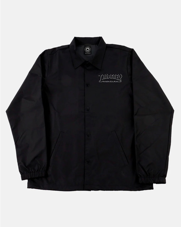 Thrasher Shadow Mag Logo Coach Jacket Black M