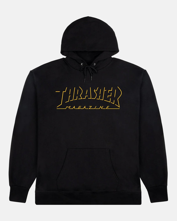 Thrasher Shadow Mag Logo Hd/swt Black L - Skate Hoodie Sweatshirt