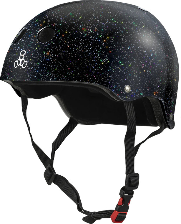 Triple 8 Helmet Certified Sweatsaver Black Glitter L/xl - Skateboard Helmet
