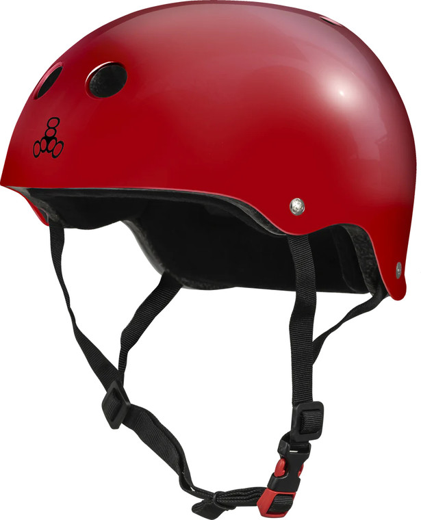 Triple 8 Helmet Certified Sweatsaver Red Glossy S/m - Skateboard Helmet
