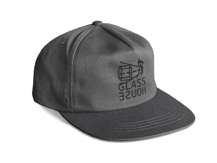 Glass House Projection 5 Panel Hat Charcoal