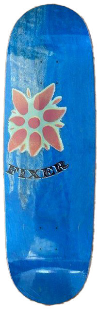 Fixer Speedball Starburst Egg Shaped Deck 9.50 - Skateboard Deck