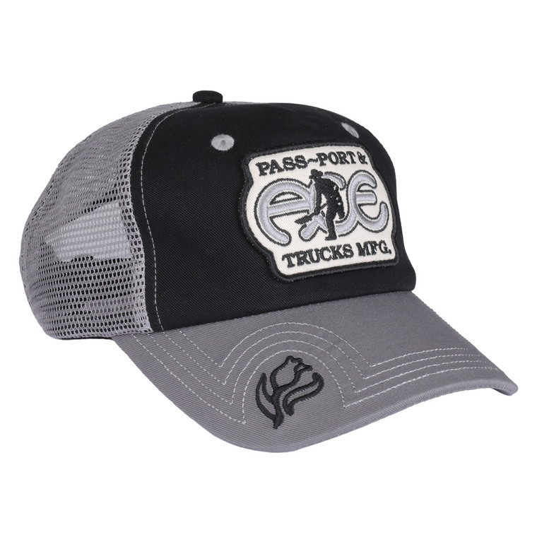 Ace Ace X Pass~port Packers Trucker Hat Black/steel - Skateboard Hat