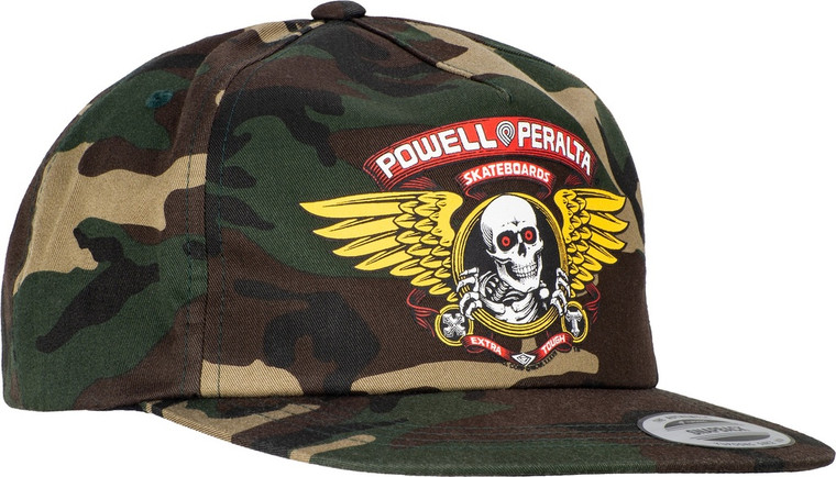 Powell Winged Ripper Snapback Hat Camo - Skateboard Hat