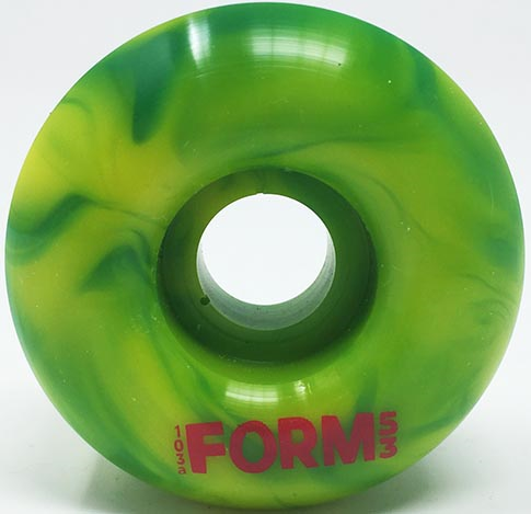 Form Rasta Swirl 54mm 103a  (set Of 4) - Skateboard Wheels