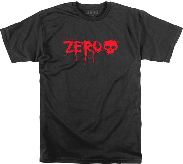 Zero - Blood Ss M-black/red - Skateboard Tshirt