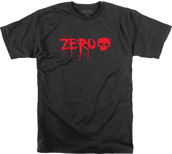 Zero - Blood Ss Xl-black/red - Skateboard Tshirt