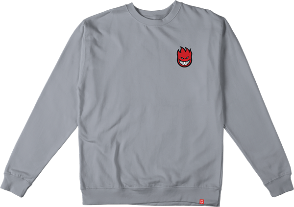 Spitfire - Lil Bighead Fill Crew/swt Xl-cement/red/blk/wht - Skateboard Sweatshirt