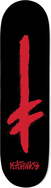 Deathwish - Gang Spray Deck-8.0 Blk/red - Skateboard Deck