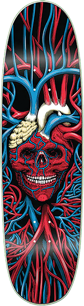 Strangelove - Cliver Heart Skull Velvet Dk-8.87x32.2 - Skateboard Deck