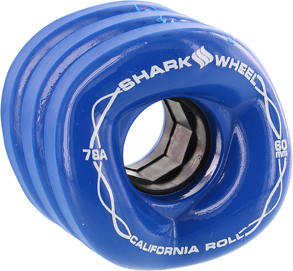 Shark Wheels - California Roll 60mm 78a Ibiza Blue - Skateboard Wheels (Set Of Four)