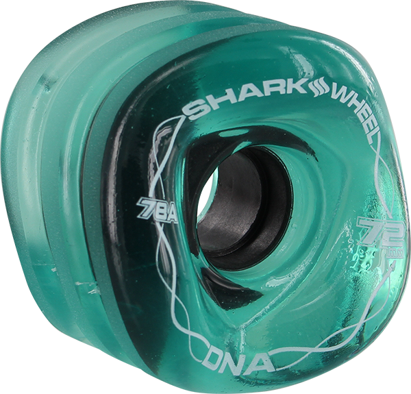 Shark Wheels - Dna 72mm 78a Trans.emerald - Skateboard Wheels (Set Of Four)