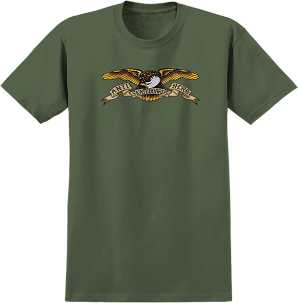 Antihero - Eagle Hemp Ss Xxl-olive - Skateboard Tshirt