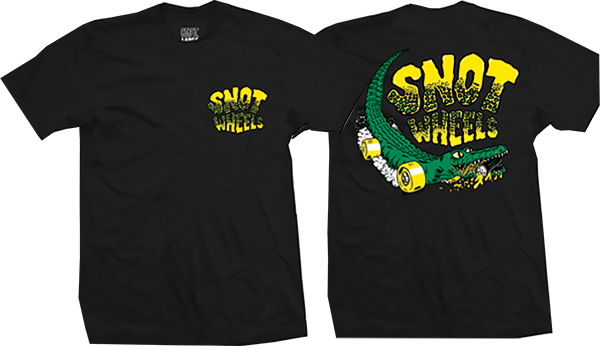 Snot - Gator Ss M-black - Skateboard Tshirt