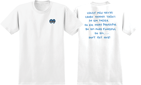 Krooked - New Tricks Ss L-wht/blu/blk/wht - Skateboard Tshirt