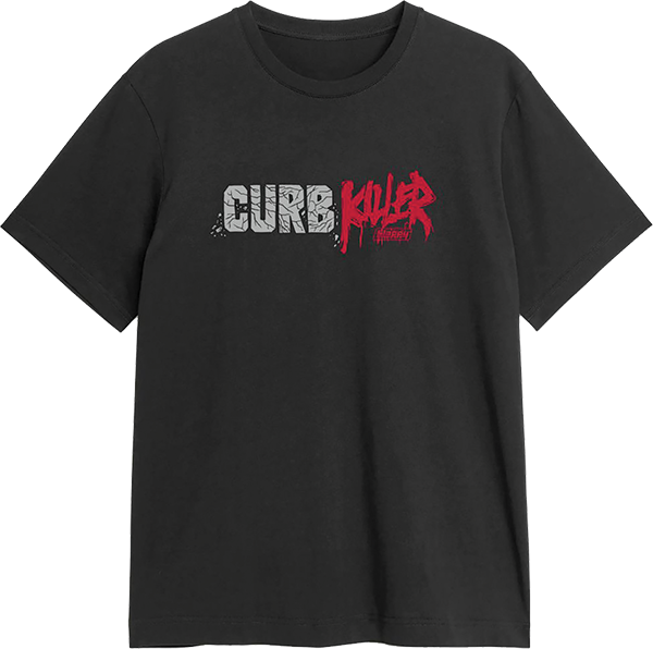 Slappy - Curb Killer Wordmark Ss L-black - Skateboard Tshirt