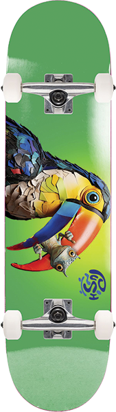 Push - Toucan Fade Complete-8.25 Green - Complete Skateboard