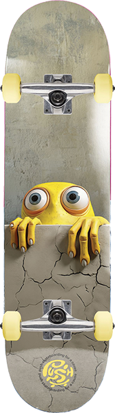 Push - Peek Over Soft Top Complete-7.0 Yellow - Complete Skateboard