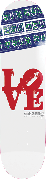 SUBSTANCE - Zero Love Park Ii Deck-8.25 White - Skateboard Deck
