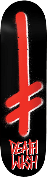 Deathwish - Gang Spray Deck-7.75 Blk/red - Skateboard Deck