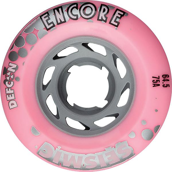 Seismic - Encore 64.5mm 75a Bubblegum Defcon - Skateboard Wheels (Set Of Four)