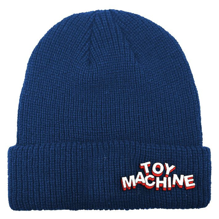 Toy Machine Hiro Text Beanie Blue - Skateboard Beanie
