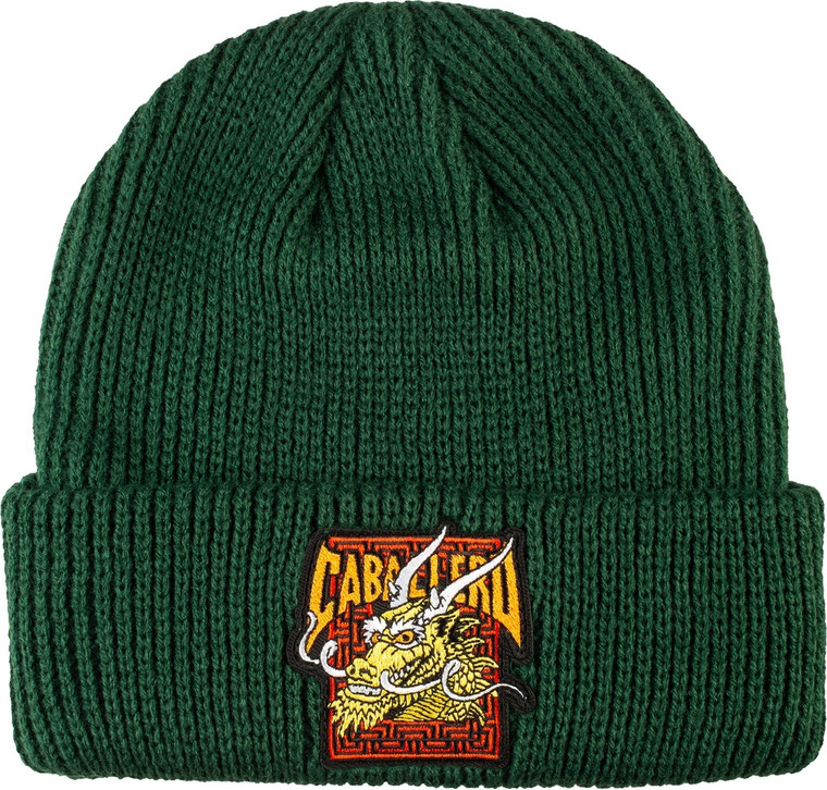 Powell Cab Street Dragon Beanie Forest Green - Skateboard Beanie
