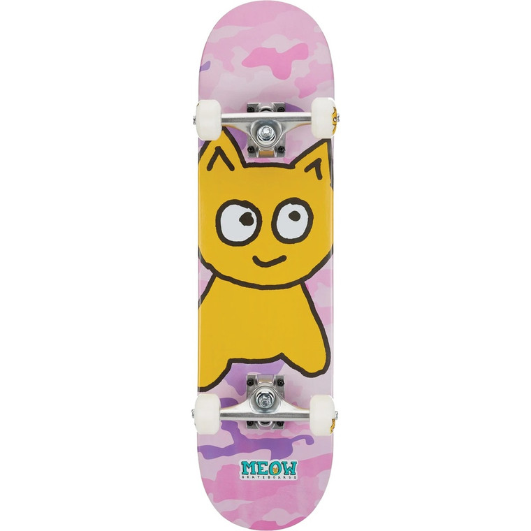 Meow Big Cat Pink Camo Complete 6.75 X 28.50 - Complete Skateboard