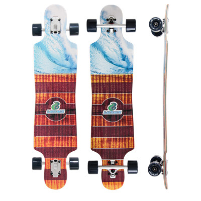 Layback Pipe Dreams Drop Through Longboard Complete 9.5 X 40.00 - Complete Skateboard