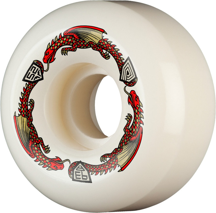 Powell Dragon Formula Red V5 Sidecut 52mm X 30mm 93a (set Of 4) - Skateboard Wheels