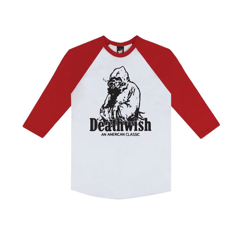Deathwish American Classic Raglan White/red Xxl