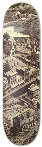 Coda Pat Galloway Land Series Deck 8.50 - Skateboard Deck