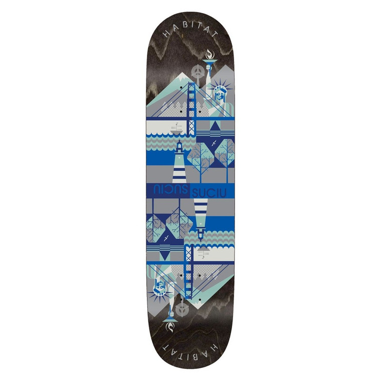 Habitat Suciu Continental Twin Tail Deck 8.37 - Skateboard Deck