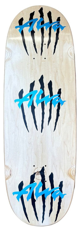 Alva Triple Scratch Logo Egg Shaped Wheel Wells Deck 10.625 X 33.0 - Skateboard Deck
