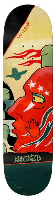 Krooked Wilson 3 Star Deck 8.50 - Skateboard Deck